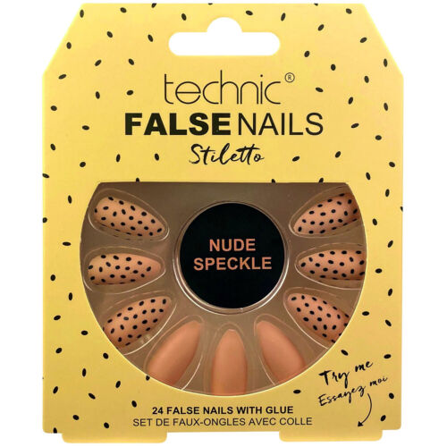TECHNIC Fake Nails, False, Press Ons On, Glue, Short Long Matte Gloss Pack of 24 - Picture 35 of 54