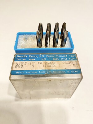 (8 pcs) BENDIX Besly HS 10-24 NC 2fl GH3 Plug Taps