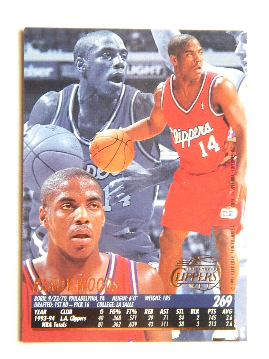 Randy Woods #269 Fleer 1995 Basketball Card (Los Angeles Clippers
