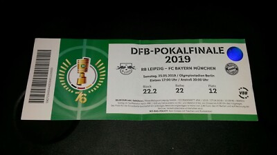 Collectors Ticket DFB Cup Final RB Leipzig v FC Bayern Munich FCB 25/05/2019