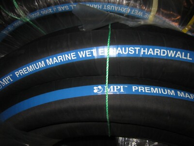 3'' ID  MARINE BOAT WET EXHAUST HOSE WIRE REINFORCED HARDWALL MPI BRAND PER INCH
