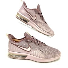 Nike Air Max Sequent 4 Mujer Talla 8.5 Zapatos Atléticos para Correr Rosa