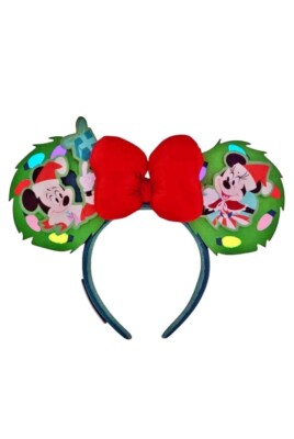 Loungefly Disney CHRISTMAS Santa Mickey & Minnie Mouse  display picture 1