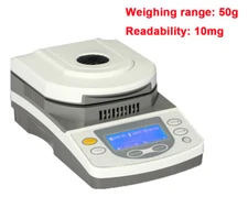 50g/10mg Fast Halogen Moisture Analyzer Meter With RS232 Interface