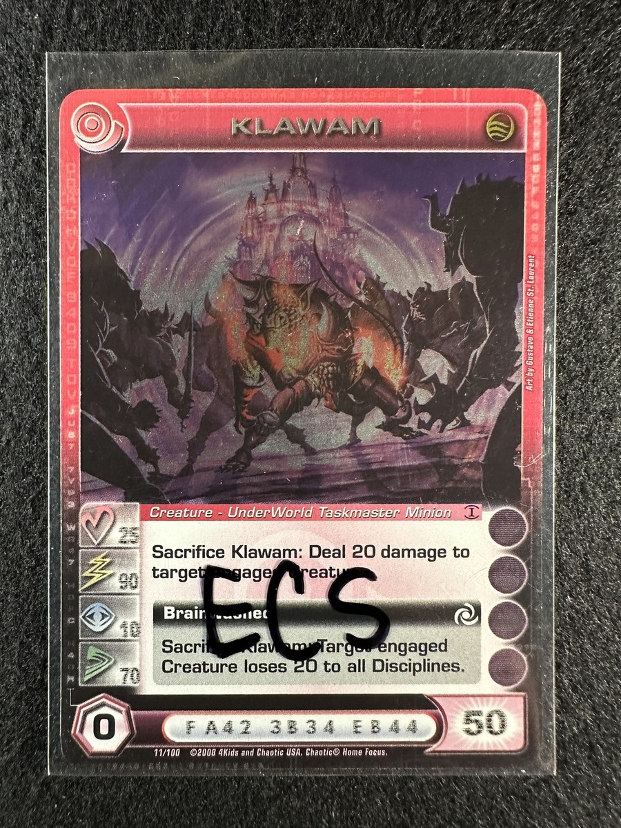 Chaos TCG レアカード 詰め合わせ100枚超え Chaotic TCG 3 Max ECS Klawam 11/100 TOTT 1st Ed Foil Rare NM/LP a