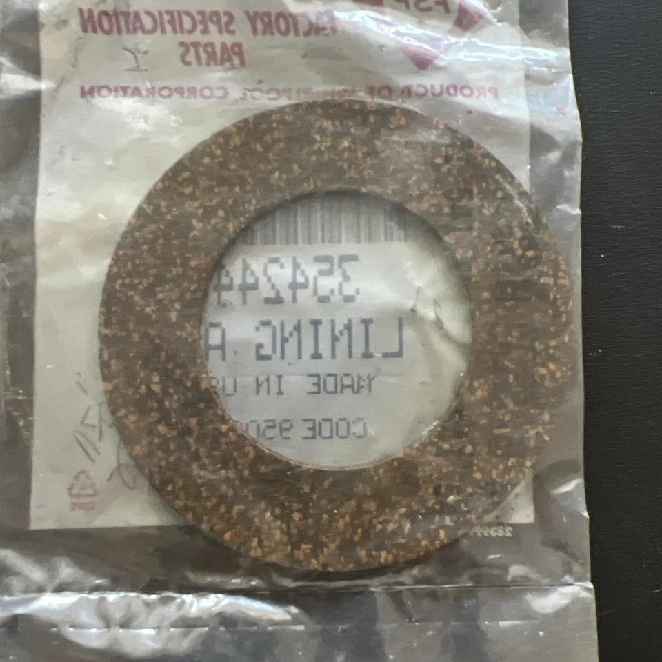 Washer Lining Clutch Kenmore Seal Nf-963 Part No 354244 Foto 2 de 2