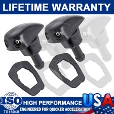 2X Universal Adjustable DUAL Hole Windshield Washer Nozzle Wiper Water Spray Jet