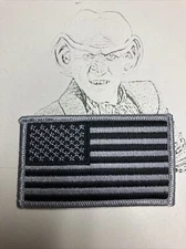 LawPro Silver Gray Tactical S.W.A.T. ESU US Flag Police Shoulder Patch 3.5”x2”