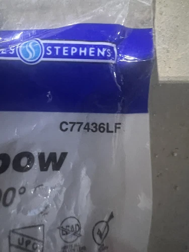 Jones Stephens C77436LF 1/2" FPT PlumBite Push On Drop Ear 90 - Brass - Picture 2 of 3