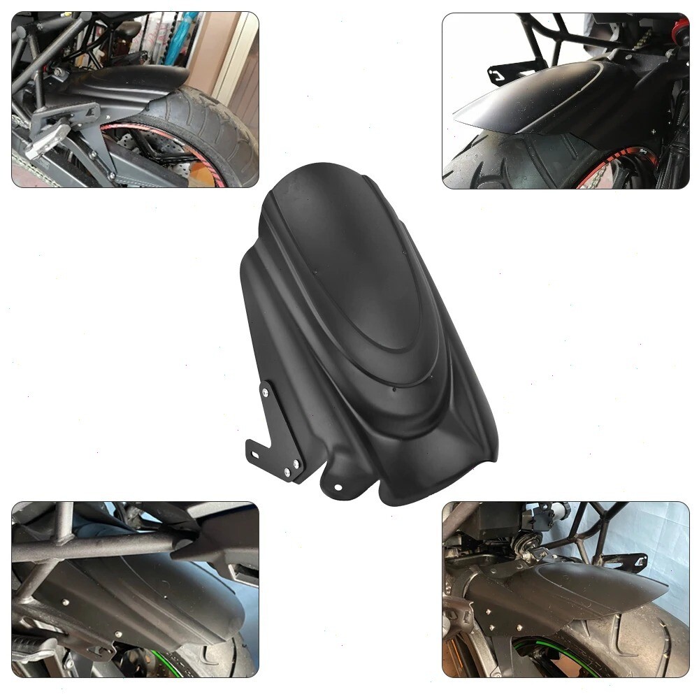 Spatbord Modder Flap Voor Kawasaki Voor Versys650 Voor Versys 650 Voor KLE650 2007-2021 Achterband Hugger Spatbord Mudsling Spatbord Spatlap Mud Splash Guard Spatlap Motorfiets (Kleur : zwart