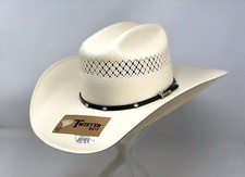 TWISTER T73876 20X SHANTUNG STRAW COWBOY WESTERN HAT