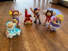 Lot of 6 Vintage 1980s Cabbage Patch Kids Mini PVC Figures