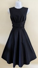 Ladies HOBBS Black Twitchill Fit & Flare Occasion/Party Dress Size UK 10