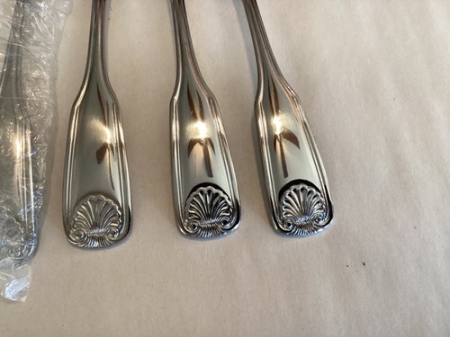 ROGERS ANTIQUE SHELL Stainless (12) Cocktail/Seafood Forks-6”:China 18/0 - Picture 7 of 9