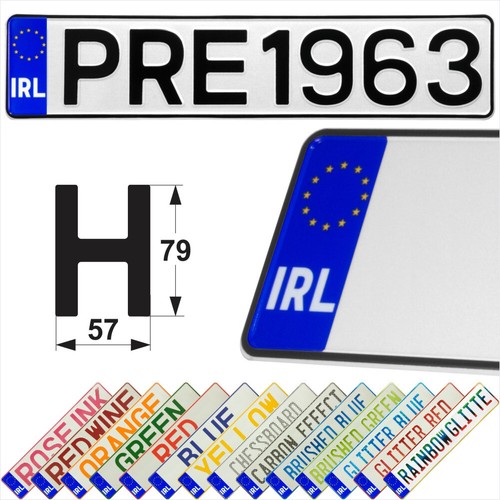 IRL Euro Irish Ireland 3D Pressed Metal Number Plates Replica Show Trucker Name - Picture 6 of 16