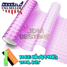 Cateye Style Purple Tint Headlight Taillight Fog Light Vinyl Sticker Film DIY