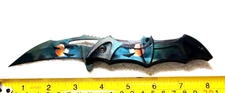 SPRING ASSISTED BATMAN KNIFE MIDNIGHT 8.25" OVERALL APPROX. 3.75 INCH BLADE