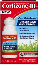 Cortizone 10 Maximum Strength Fast Itch Relief with Massaging Rollerball, 1% Hyd