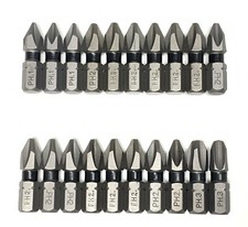 PH1 PH2 PH3 1in. Phillips DEWALT TOUGH GRIP 20 Pc Bit Set IMPACT READY NEW