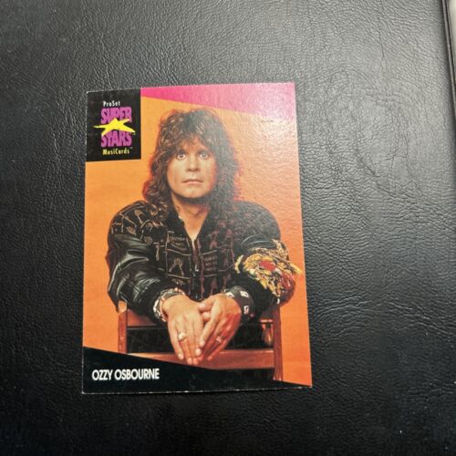 Jb17 Super Stars 1991 ProSet Musicards #214 Ozzy Osbourne