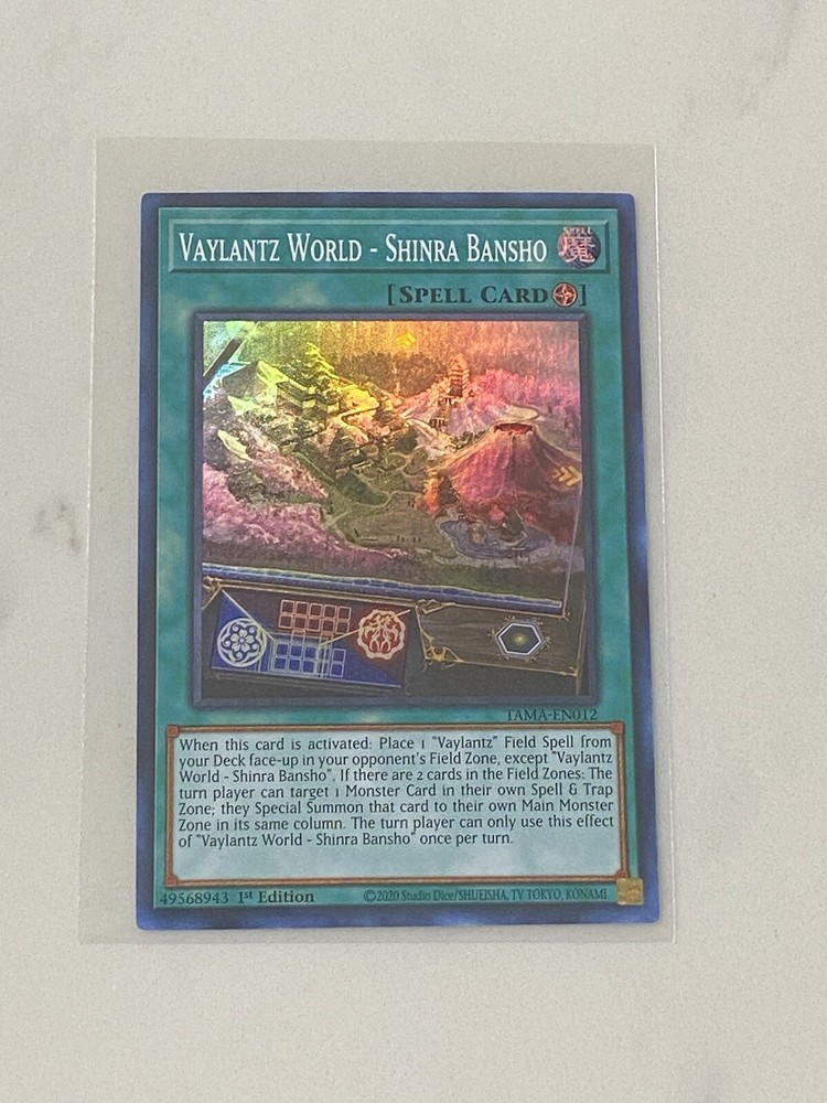 YuGiOh Vaylantz World Shinra Bansho Super Rare NM Tactical Masters Fast Shipping