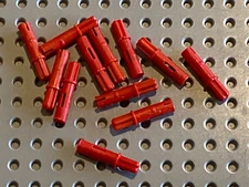12 x LEGO TECHNIC red pin ref 11214 / set 42154 42129 42114 42109 75313 42130 ..