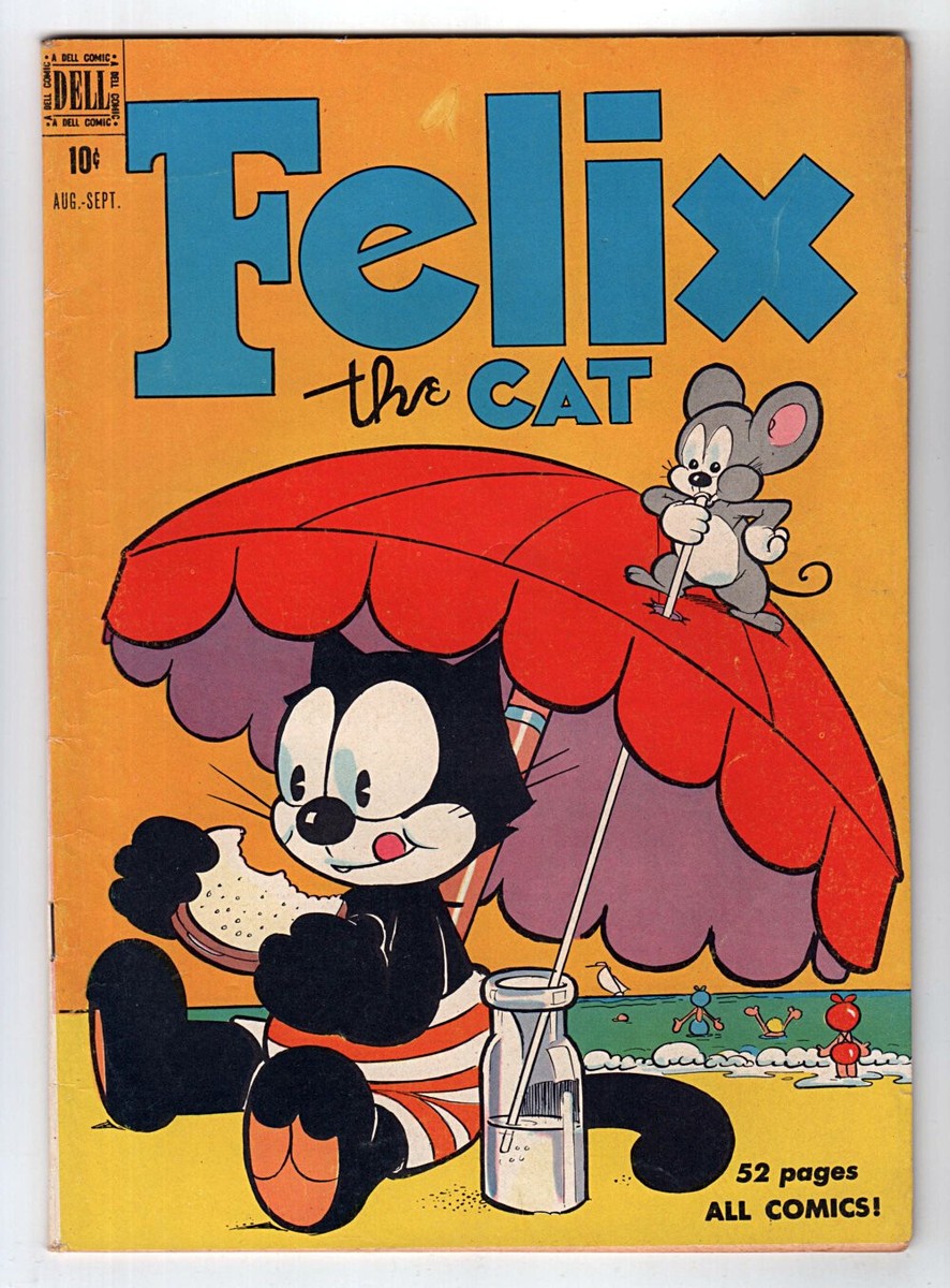 Dell 1950 FELIX THE CAT No. 16 Fine+ 6.5 RACE TO THE MOON | eBay