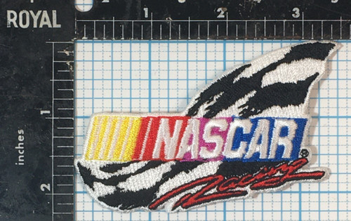 VINTAGE NASCAR RACING AUTO STOCK CAR LOGO 3.5" EMBROIDERED IRON ON PATCH
