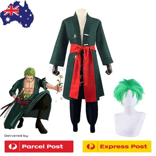 Anime One Piece Roronoa Zoro Cosplay Costume Completed Uniform Xmas Costume Gift