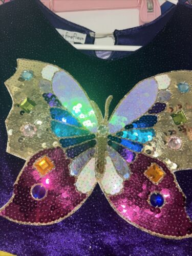 Rare Chasing Fireflies Wishcraft Stained Glass Butterfly Halloween Costume Wings - Picture 7 of 14
