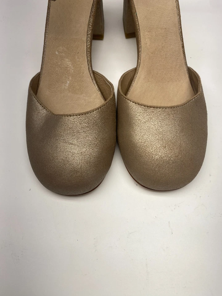 Zapatos de salón Eileen Fisher para mujer indi metálicos con agarre al tobillo talla 9 Foto 3 de 4