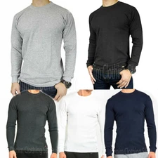 Men Thermal Shirts Long Sleeve Shirts Base Layer Underwear Waffle Cold Weather