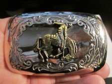 WESTERN THEME BELT BUCKLE BRONCO BUSTING - GW-6