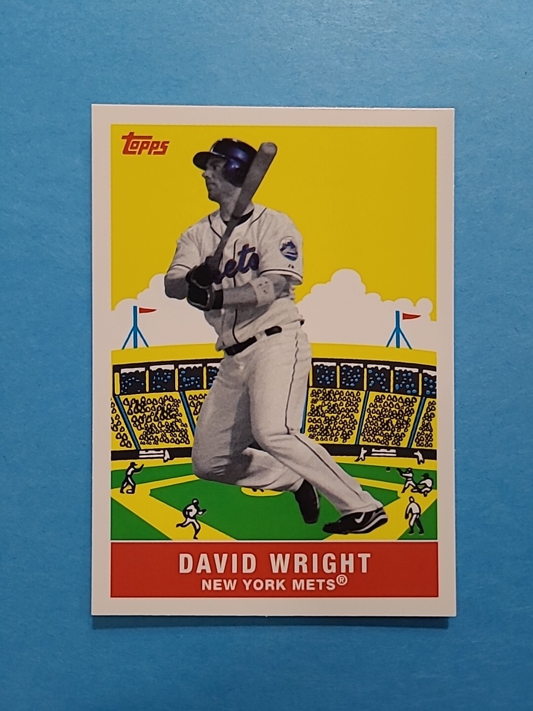 DAVID WRIGHT 2007 TOPPS FLASHBACK FRIDAYS BASEBALL CARD # FF5 H0899
