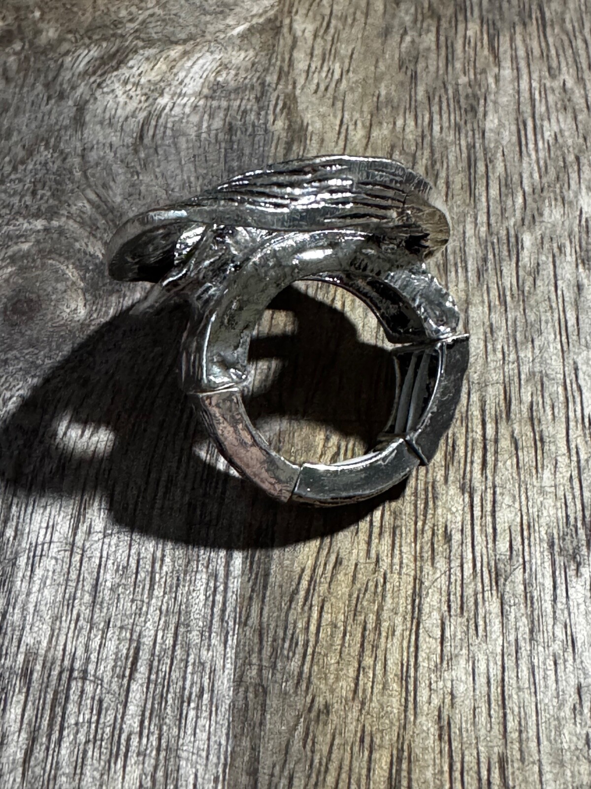 Silver Colored Oversized Statement Ring- Unique J… - image 4