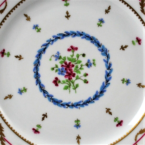 Haviland Limoges Salad Luncheon Plate- Vieux Paris Bleu Blue - Picture 3 of 6