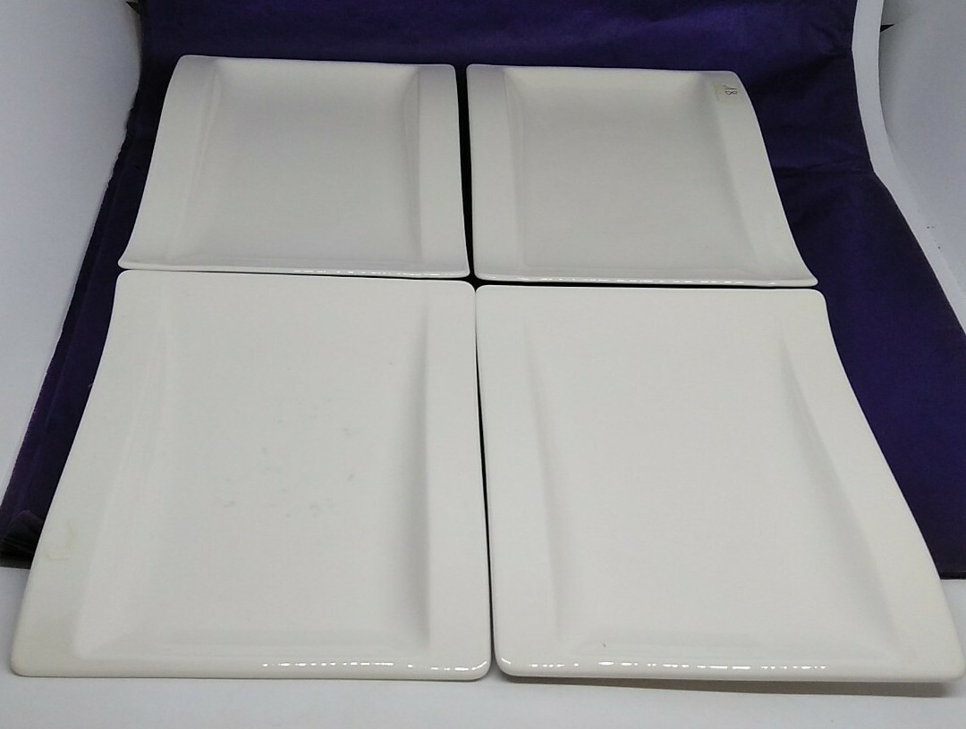 Villeroy & Boch Set  4 piatti pane / burro / gourmet porcellana"New Wave"18x15