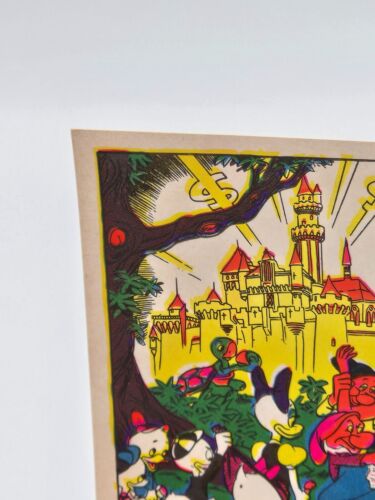 Disney After Dark Vintage 1969 Blacklight Headshop Postcard By Wolly Wood 5"x 8" - Picture 2 of 6