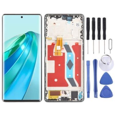 Original For Honor X9A RMO-NX1 LCD Display Screen Touch Digitizer Green Frame