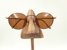 Vintage Zimco Antique Brown Van Couver Metal Round Sunglasses Korea FRAMES ONLY