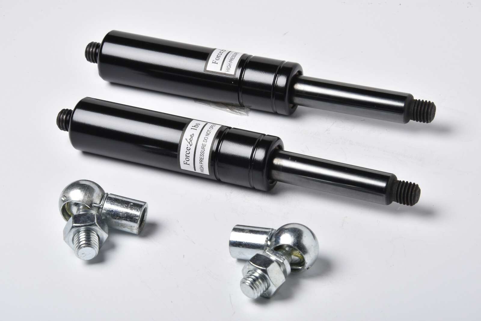 Pair 600lbs lambo door shocks f bolt on vertical hinge lamborghini w Ball Joints