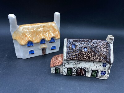 John Putnam's Heritage Two Cottages handbemalt Sammlerstück 1978 & 79