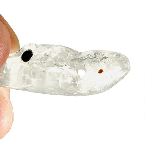 Estatua Tallada a Mano Cabeza de Lobo Colgante Piedra Natural Cristal Cuarzo Curación Amuleto - Imagen 4 de 26