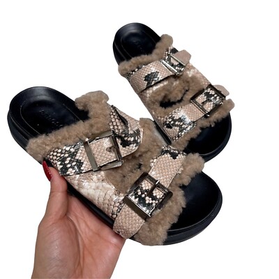 Aerosoles Olivia Snakeskin Platform Sandals Women's Size Fur