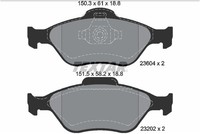 Bremsbelagsatz FÜR Ford Fiesta IV (Ja , JB ) - Textar 2360406