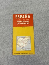 Vintage Michelin Espa&ntilde;a Spain Road Map Principales Carreteras Direccion Turismo