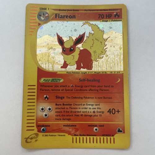 Pokemon Skyridge Flareon H7/H32