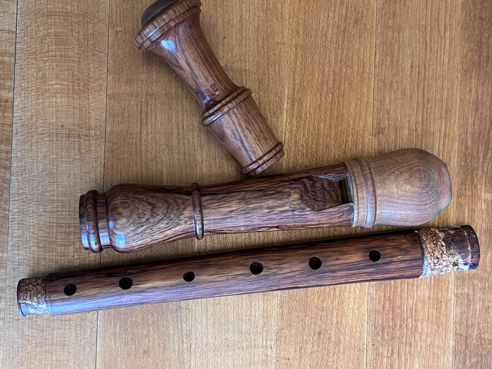 Dushkin Recorder -Vintage Wooden Recorder Instrument made in USA