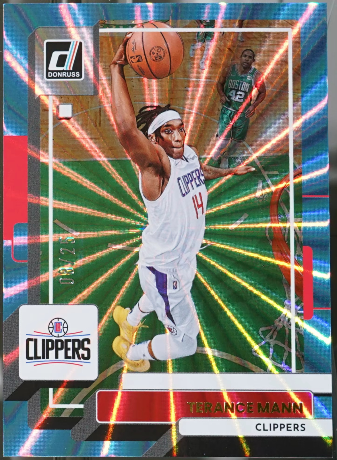 2022-23 Donruss #125 Terance Mann Holo Laser Light Blue /25 Basketball NM
