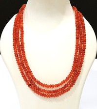 Natural Carnelian Gemstone Necklace, Handmade Beaded Necklace, Gift For Her